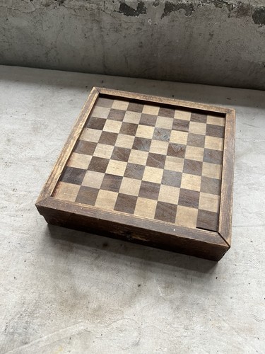 Antikes schach mühle spiel - /,