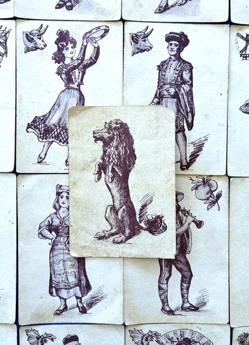 Antikes kartenspiel schwarzer - kartenspiel,