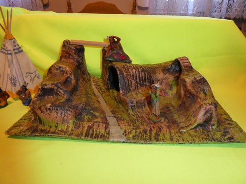 Diorama indianer felsen - indianer,